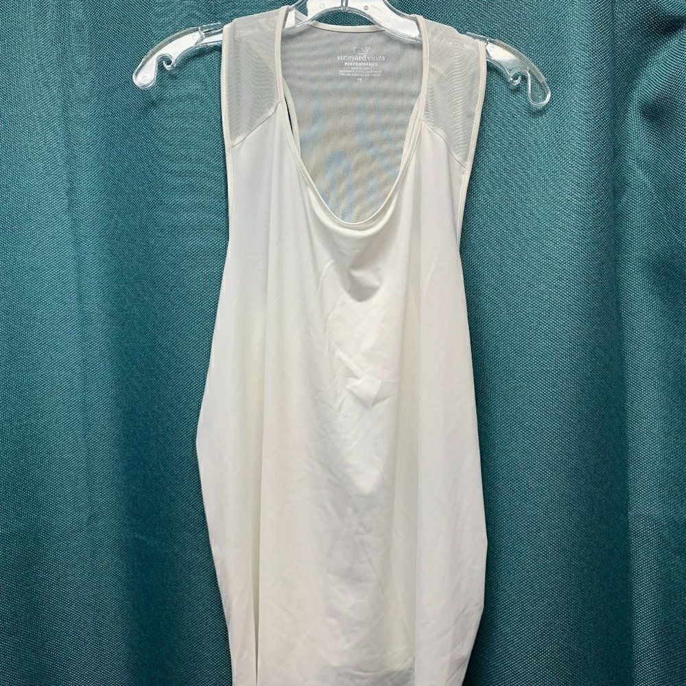 NWT Vineyard Vines Performance Logo Tank Top White Size XL